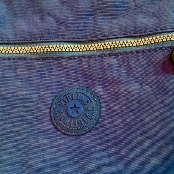 Kipling Keiko Crossbody Bag Deep Sky Blue (AC7905)  8 X 9 X 1/2"  12-24" Drop - Picture 3 of 5